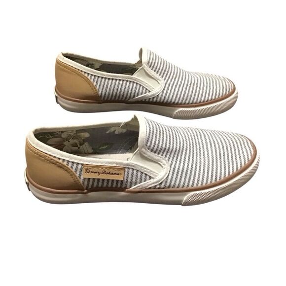 Tommy Bahama Striped Slip-On Shoes 6 - Picture 2 of 9